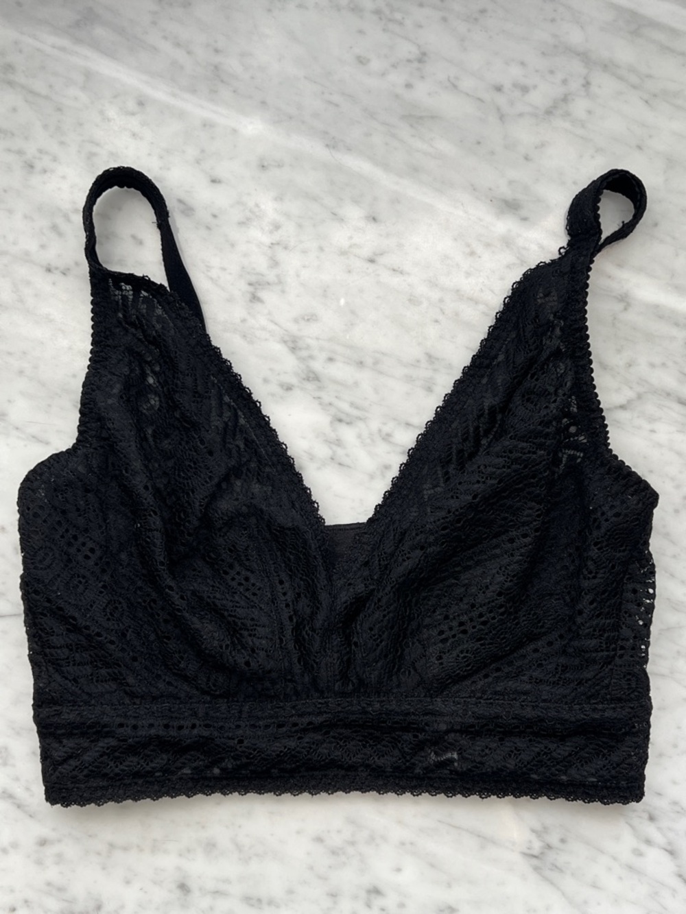 Prima Donna Black Lace Bralette, 32E